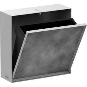 hansgrohe XtraStoris Rock afvalemmer, inbouw, betegelbare deur, 390x100x390mm, 4 liter inhoud, 56089700