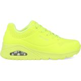 Skechers Uno Night Shades Dames Sneakers - Neon Geel - Maat 38.5