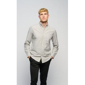 The Original Performance Oxford Shirt - Oxford Overhemd Heren - Grijs Gemêleerd