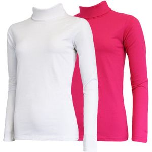 Campri - Skipully - Wintersportpully - Wit/Pink - 2-Pack