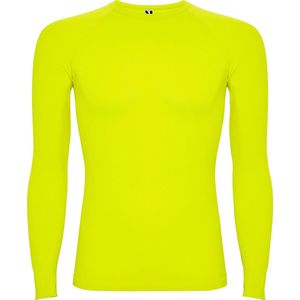 Lime Groen thermisch sportshirt met raglanmouwen naadloos model Prime maat 10 jaar
