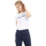 Tommy Hilfiger Heritage Graphic T-shirt Met Korte Mouwen Wit 3XL Vrouw