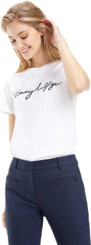 Tommy Hilfiger Heritage Graphic T-shirt Met Korte Mouwen Wit 3XL Vrouw