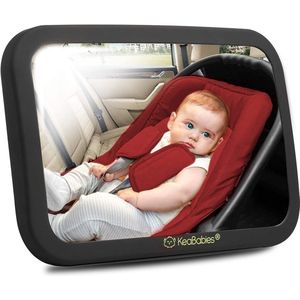 Autospiegel Baby Verstelbaar - Achterbank Spiegel Baby - Achteruitkijkspiegel XL - Baby Spiegel Auto