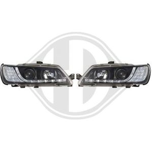 Peugeot - Diederichs 4232885 - Koplampen Set - Zwart - Transparent - Voor Voertuigen Met Lichthoogteregeling