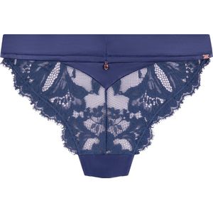 Hunkemöller - Hoog Uitgesneden String - Blauw - Grace