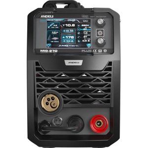 Andeli - Lasmachine - Elektrische Lasser - Halfautomatische Lasmachine - 5 in 1 - Aluminium Laspistool - MIG Lasser