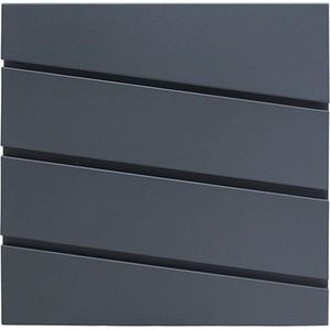 Viking Choice - RVS Brievenbus - Antraciet - Hangend - 37x10x37 cm