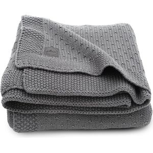 Jollein Baby Deken Ledikant Bliss Knit 100x150cm - Storm Grey