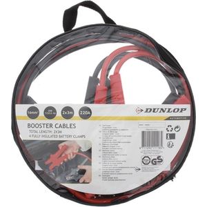 Dunlop Auto Startkabels - 3 meter - 16mm - 220A - Inclusief draagtas