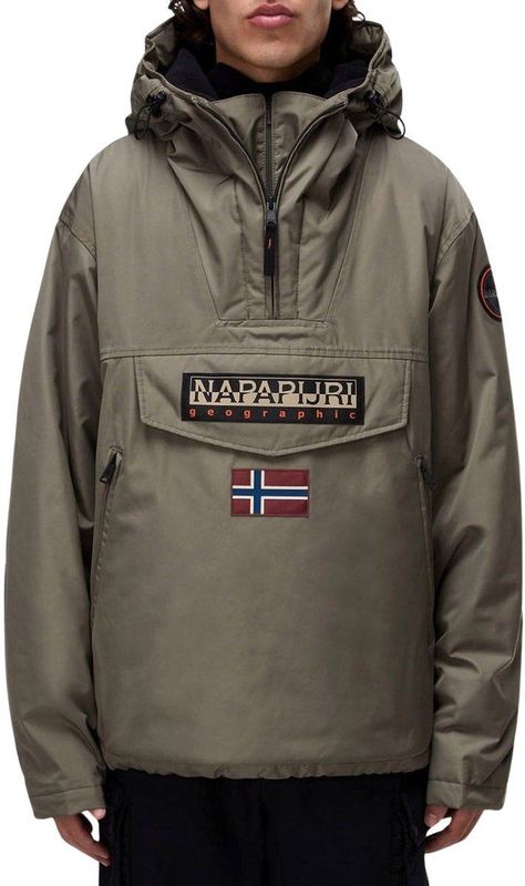 Napapijri - Anorak Rainforest - Regenjack - Tea leaf - Met Capuchon
