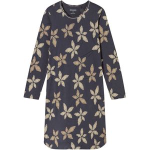 Schiesser - Comfort Nightwear - Nachthemd - Groot Bloemenpatroon - Herfstkleuren