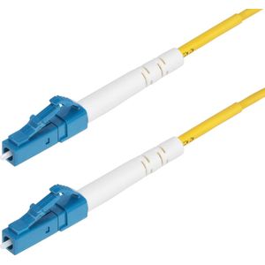 StarTech.com 3m LC naar LC (UPC) OS2 Single Mode Simplex Glasvezel Kabel, 9/125µm, Laser Optimized, 40G/100G, Flexibel Buigen, Low Insertion Loss, LSZH Fiber Patchkabel