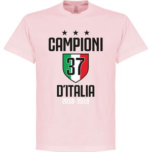 Campioni D'Italia 37 T-Shirt - Roze - XXL
