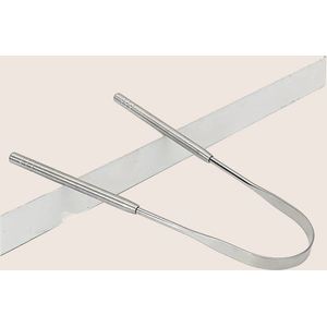 Tongschraper - Tongschraper voor mondhygiëne - Roestvrijstalen tongreiniger - U-vormige tongreiniger voor volwassenen - Mond verzorgings hulpmiddel tegen slechte adem - Mentale tongschraper voor mondhygiëne -