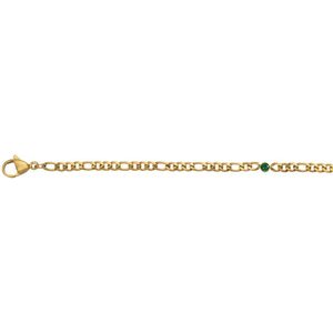 iXXXi-Jewelry-Memories Emerald-Goud-dames-Enkelsieraad-One size