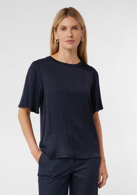 comma - T-Shirt - Jersey - Luxe Viscose - Ronde Halslijn