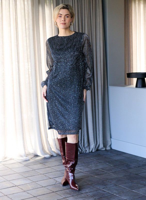 IVY BEAU Angela One pieces - Silver - maat 36