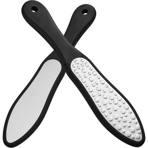 Dubbelzijdige eeltverwijderaar voor zachte voeten en gladde huid - professionele pedicure tool met ergonomische grip, effectieve harde huidverwijdering.