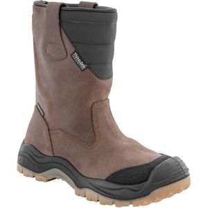 Lederen veiligheidslaars AboutBlu Boot BTP S3 Slipvast SRC-Antistatisch-Waterproof-Thinsulate voering - Bruin - 38