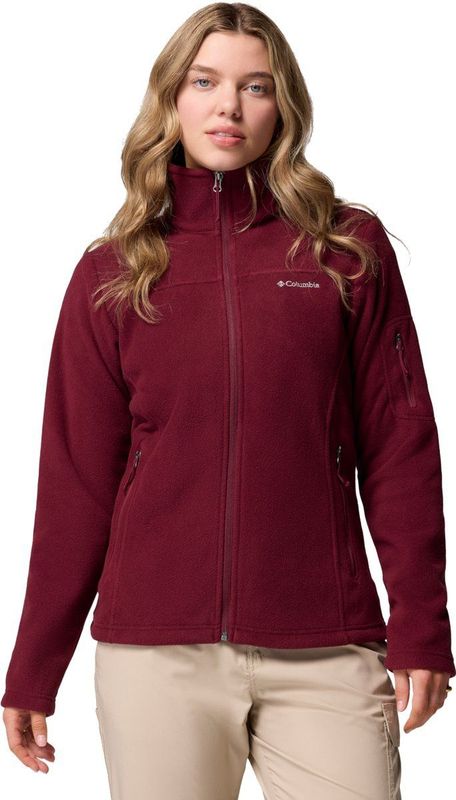 Columbia - Fast Trek II - Fleece Jas - Merlot - Met Hoge Stormkraag