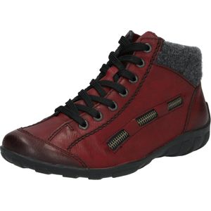 Rieker - L3543 - Hoge Sneakers - Rode Wijn - Antraciet