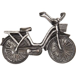 Clayre & Eef Decoratieve Magneet 8*2*5 cm Zwart Kunststof fiets Koelkast Magneet