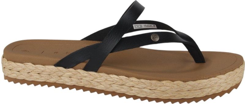 Reef - Vista Carmen - Slipper - Zwart - Kunstleer - PU-voetbed