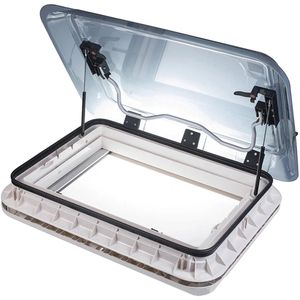 ProPlus Dakluik LED - 70 x 50 cm - 12 Volt - Zonder permanente ventilatie - Maximale openingshoek 60° - Insectenhor - Transparant