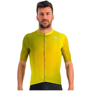 Sportful Fietsshirt Korte Mouwen Geel Groen Heren - Rocket Jersey Masala Cedar Guacamole-M