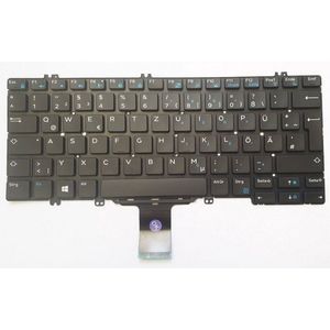 Notebook Toetsenbord (QWERTZ- DUITS) geschikt voor o.a. Dell Latitude 5280 / 5288 / 7280 / 7380 / 7389 Series - P/N: 02TVV1