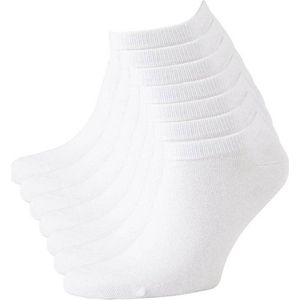 Pesail - Sneaker Sokken - Enkelsokken - Wit - Maat 39-42 - 4 Pack