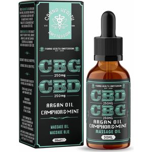 Canna Health Amsterdam - Massage Oil Camphor & Mint - 250mg CBD, 250mg CBG