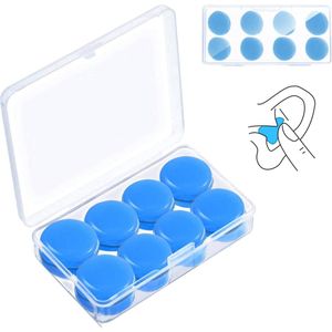 Oordopjes - Siliconen Gehoorbescherming - Geluidsdempend - Voor Slaap & Zwemmen - Herbruikbare Plugs - Volwassenen & Tieners - Geluidsblokkerend - Transparant - One Size - 21 Paar