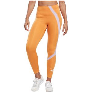 REEBOK Workout Ready Vector Legging Dames - Peach Fuzz S23-R - L
