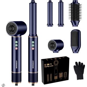 Equivera Multistyler - Airstyler - Krultang 5 in 1 - Fohnborstel - Stijltang