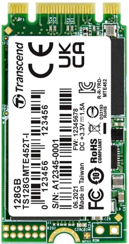 Transcend - MTE452T - SSD - 128 GB - M.2 2242 - PCIe Gen 3 x2