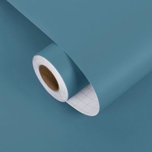 Marineblauw Zelfklevend Behang - Effen Kleur - 40cm x 200cm