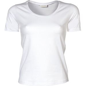 Women´s Stretch T-shirt met korte mouwen White - M