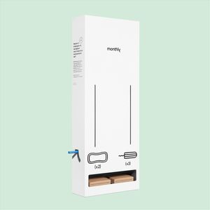 Dispenser voor menstruatieproducten [extra groot] - 70x28x11 cm [monthly.care]