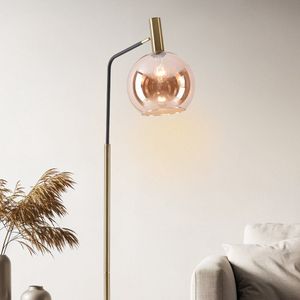 Staande lamp met glazen bol - Singh