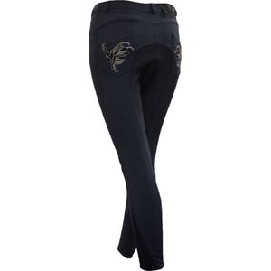 Montar Rijbroek Borduursel Full Kids Blauw/Grijs - 164