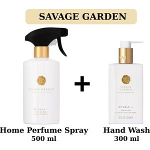 Rituals - Savage Garden - Duo Set - Home Perfume Spray 500 ml + Hand Wash 300 ml + Gift bag - Hand Zeep