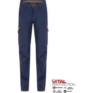 Life-Line - Mekong 2 Afritsbroek Heren - Blauw -  Outdoorbroek - Wandelbroek - Fleece Blauw
