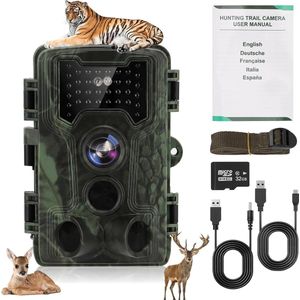 Wildcamera - Wildcamera voor Buiten - Wildcamera met Nachtzicht - Wild Camera - Buitencamera met Nachtzicht