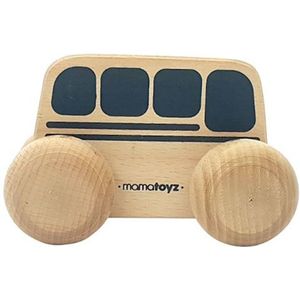 Mamatoyz Bus Junior 15 X 8 Cm Hout Naturel/zwart