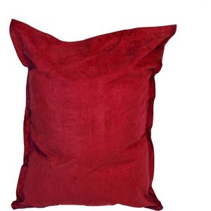 Lumaland - Luxe XXL zitzak - Beanbag van microvelours - Indoor - 380 Liter - 140 x 180 cm - Rood