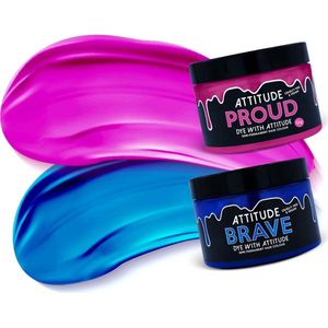 Attitude Hair Dye - SCENE KID Duo Semi permanente haarverf combi - Blauw/Roze