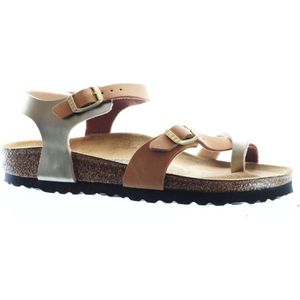 Birkenstock Taormina Kids Soft Metalics Gold Brown maat 24