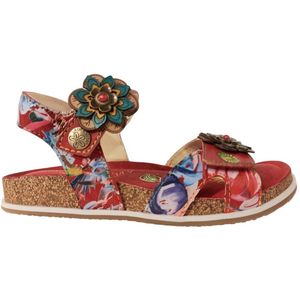 Laura Vita Sandaal Brcyano 12 AS318-12 Rouge Rood Multi